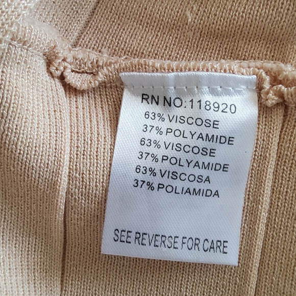 Jenn. Ribbed Off Shoulder Pullover Sweater Top Size S Cream - Picture 10 of 12